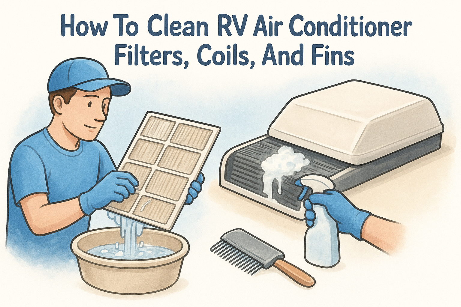 How To Clean RV Air Conditioner: Filters, Coils, And Fins