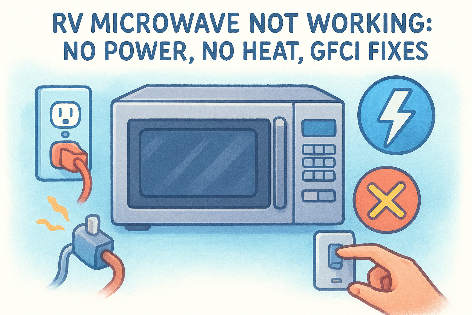 RV Microwave Not Working: No Power, No Heat, GFCI Fixes
