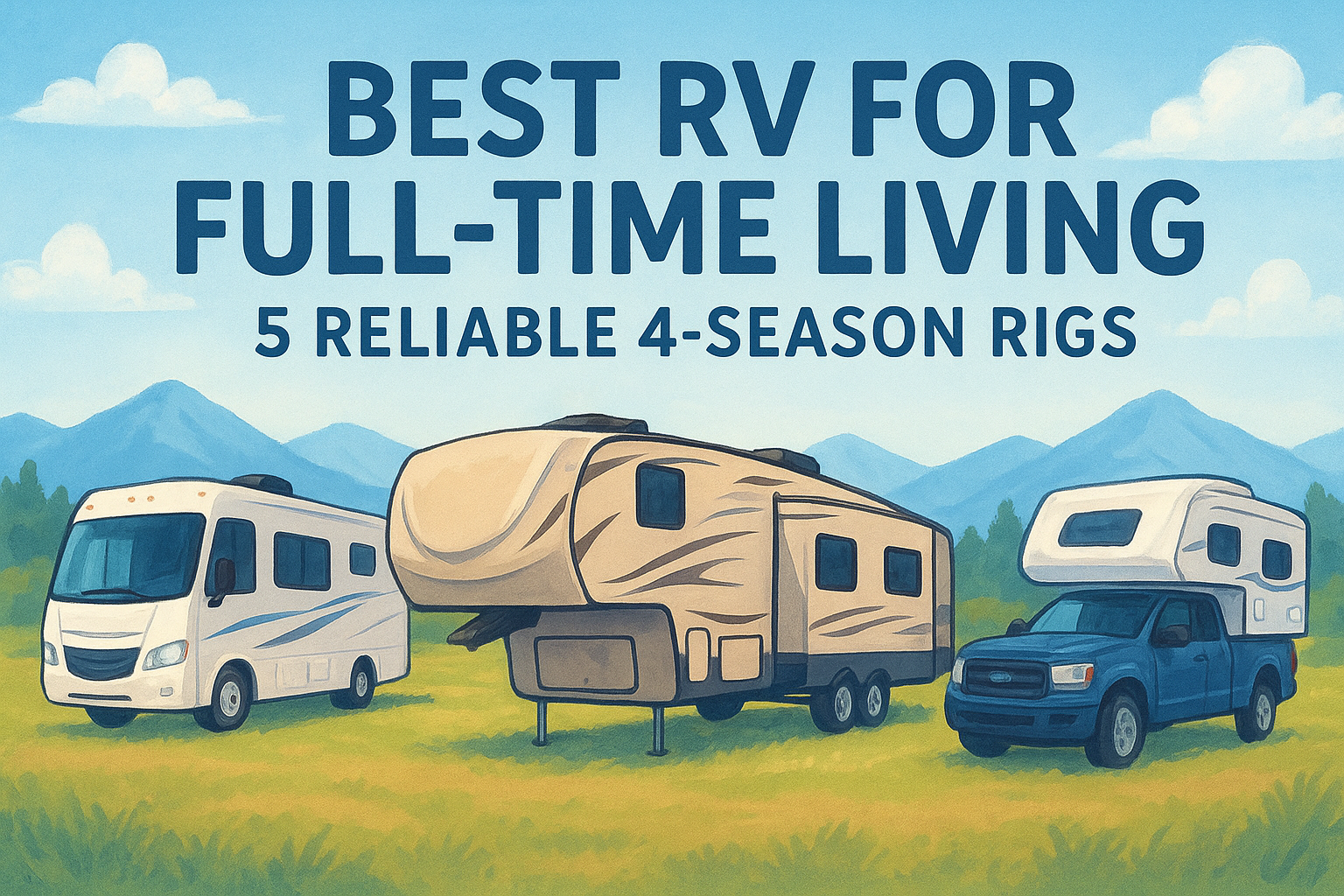 Best RV For Full-Time Living: 5 Reliable 4-Season Rigs