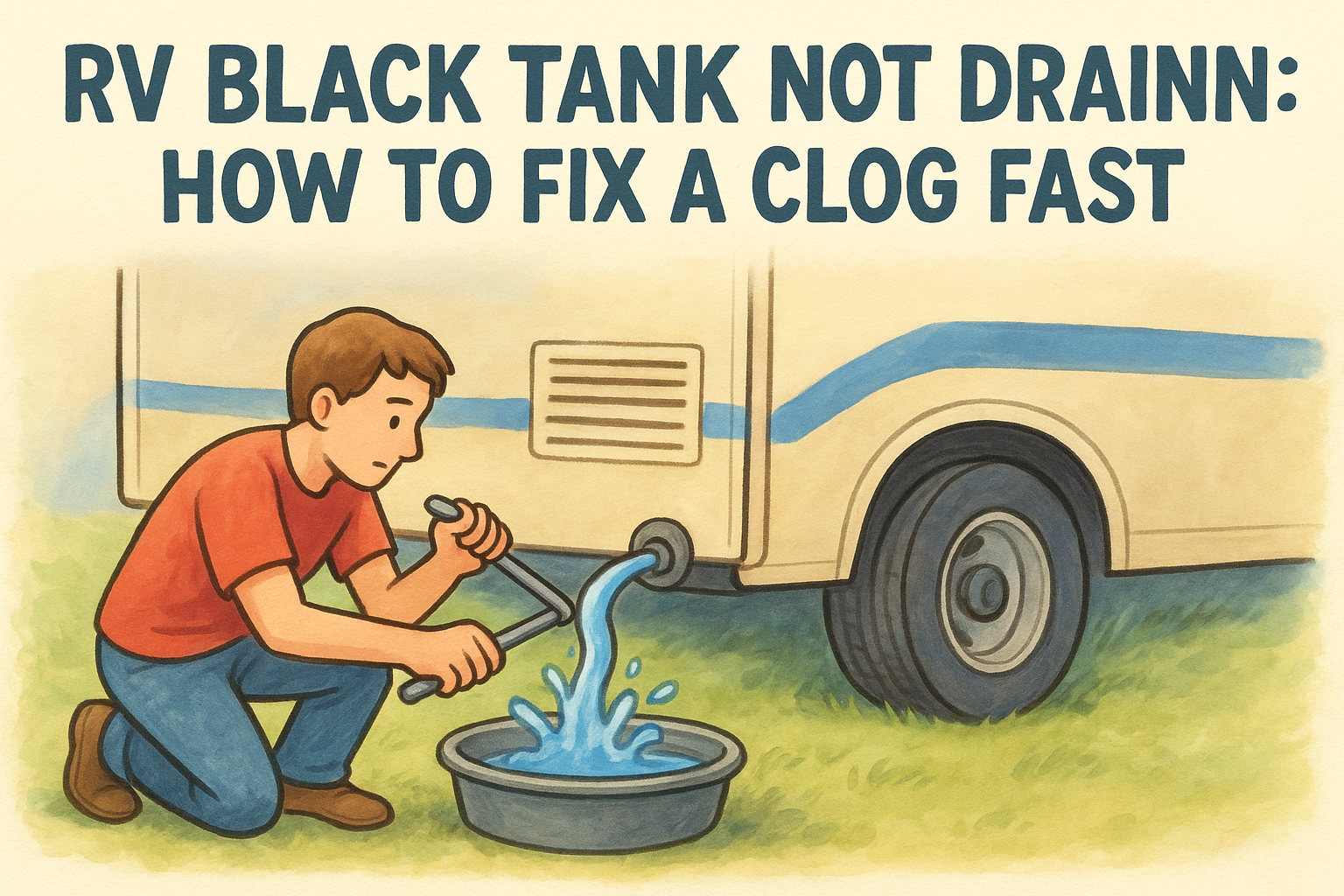 RV Black Tank Not Draining: How to Fix a Clog Fast