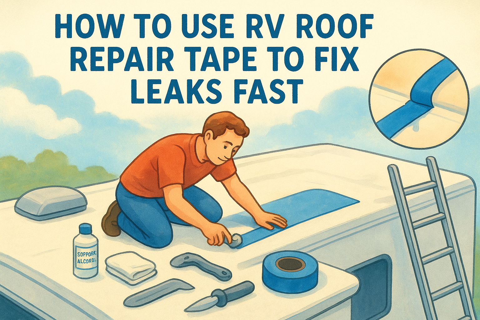 How to Use RV Roof Repair Tape to Fix Leaks Fast