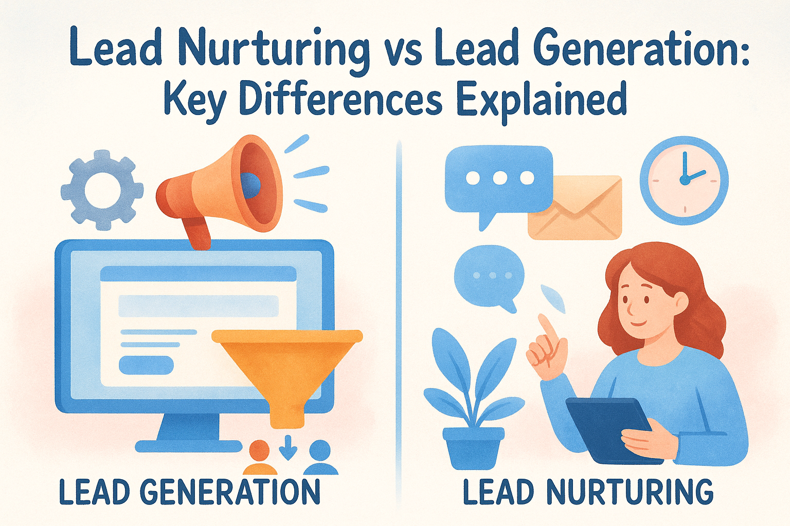 Lead Nurturing vs Lead Generation: Key Differences Explained