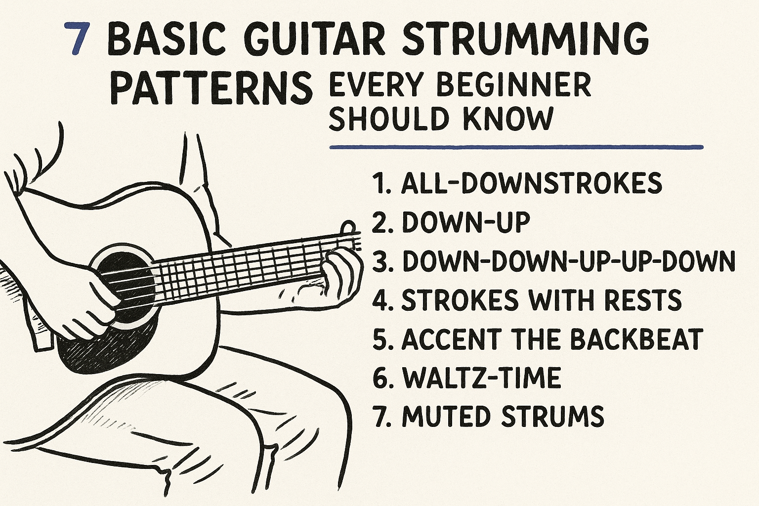 7 Basic Guitar Strumming Patterns Every Beginner Should Know
