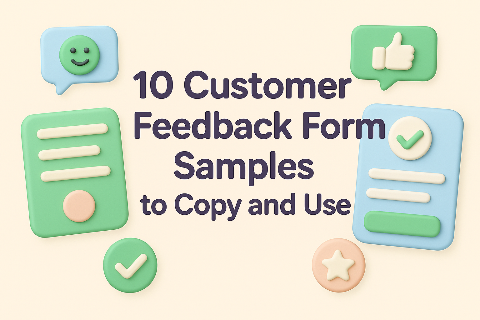 10 Customer Feedback Form Samples to Copy and Use