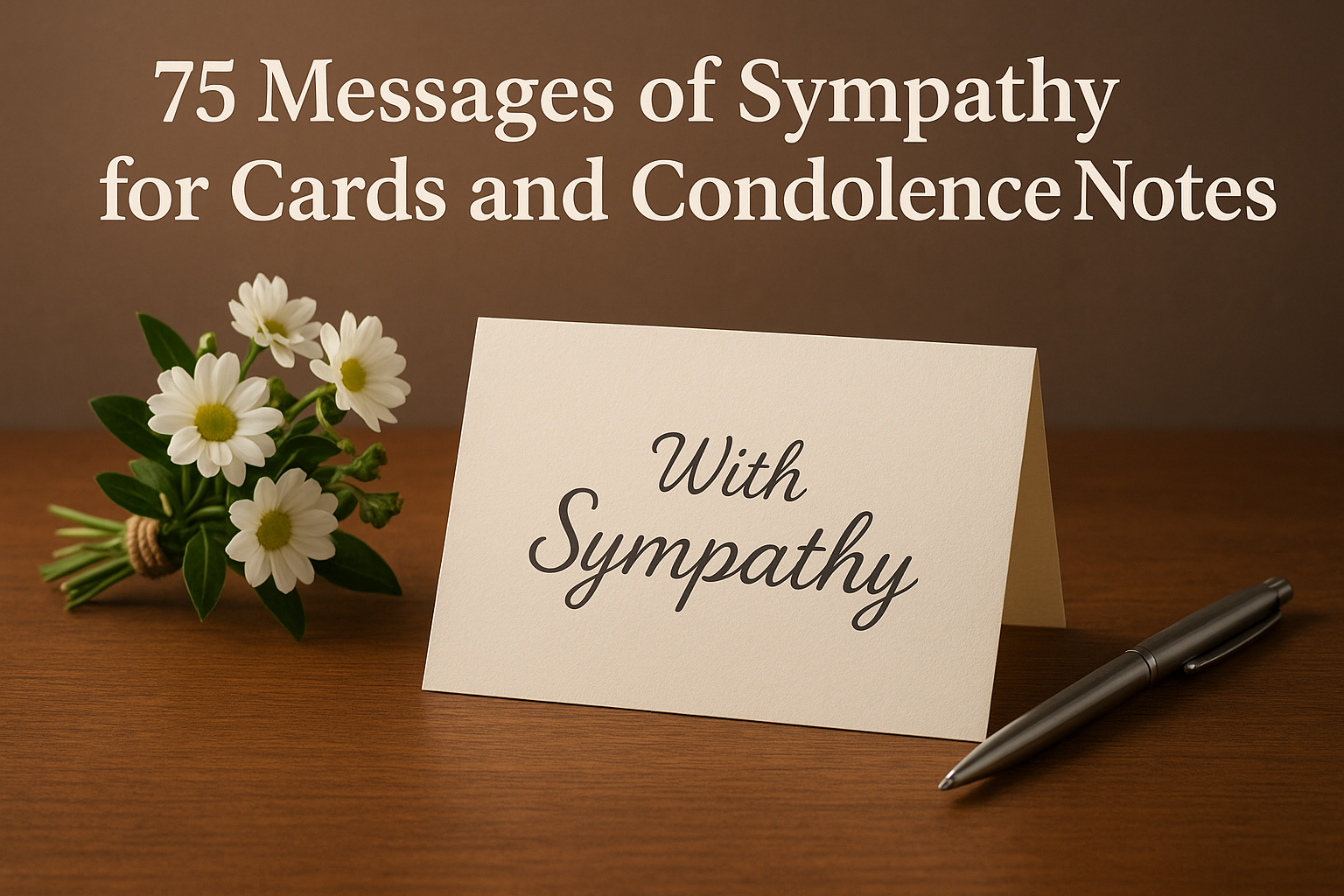 75 Messages of Sympathy for Cards and Condolence Notes