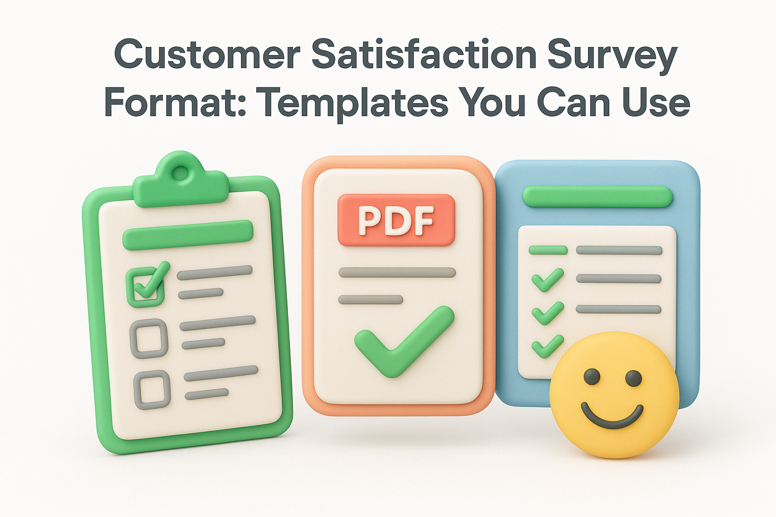 Customer Satisfaction Survey Format: Templates You Can Use