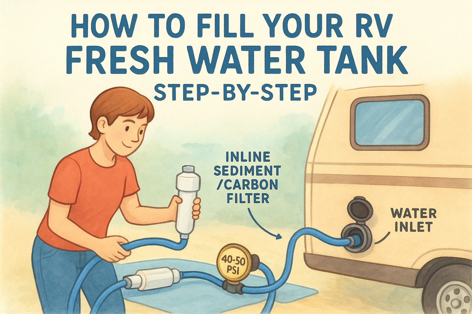 How to Fill Your RV Fresh Water Tank: Step-by-Step