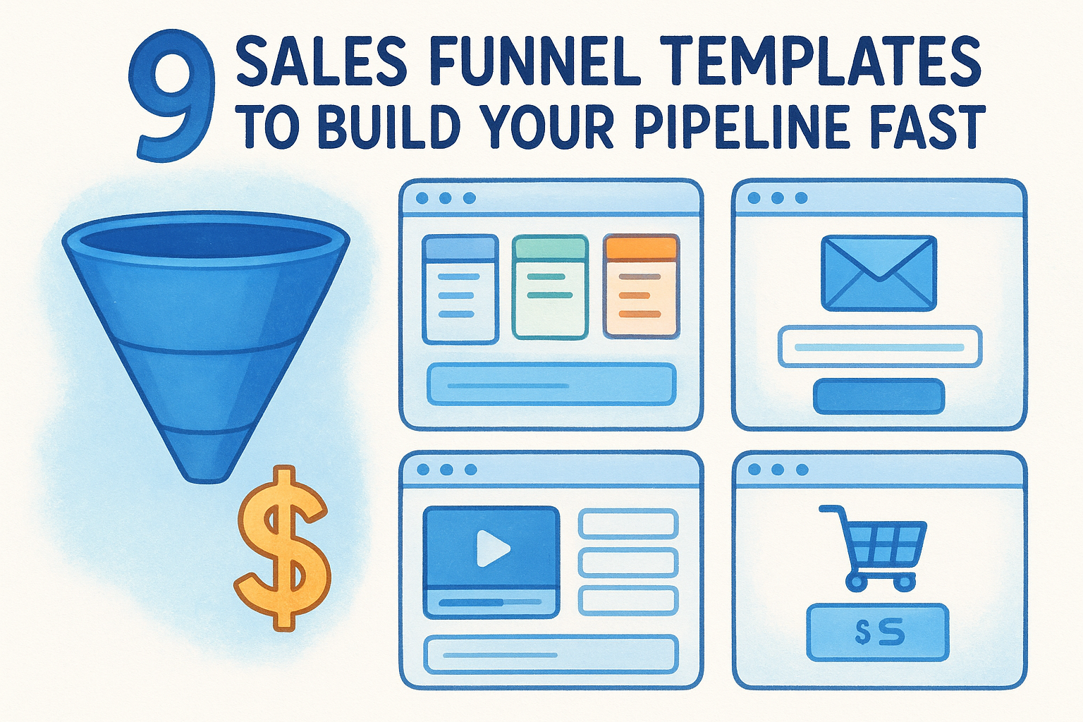 9 Sales Funnel Templates to Build Your Pipeline Fast
