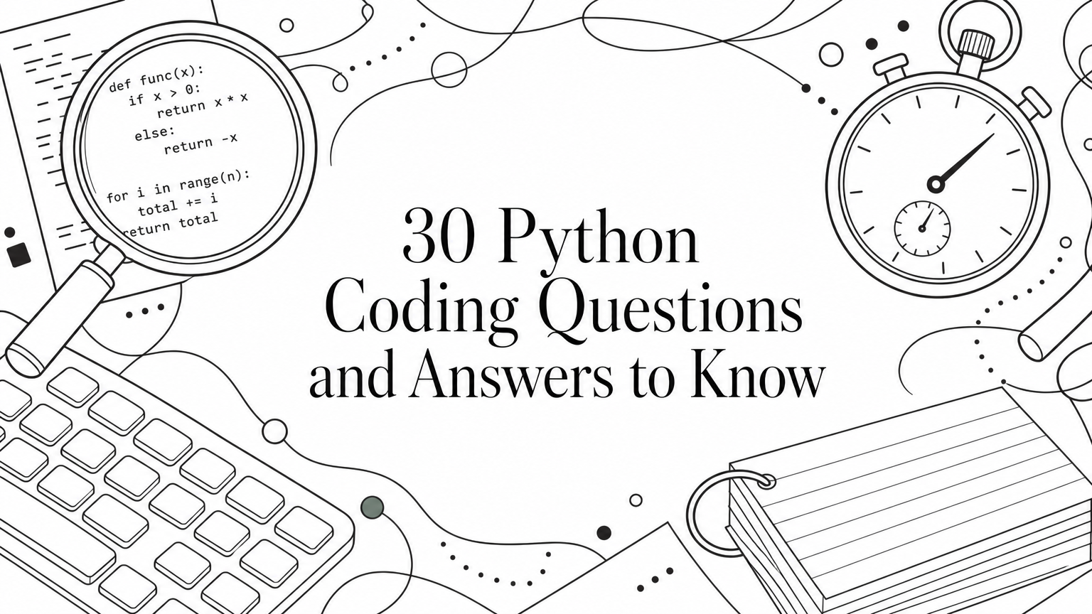 30 Python Coding Questions and Answers to Know