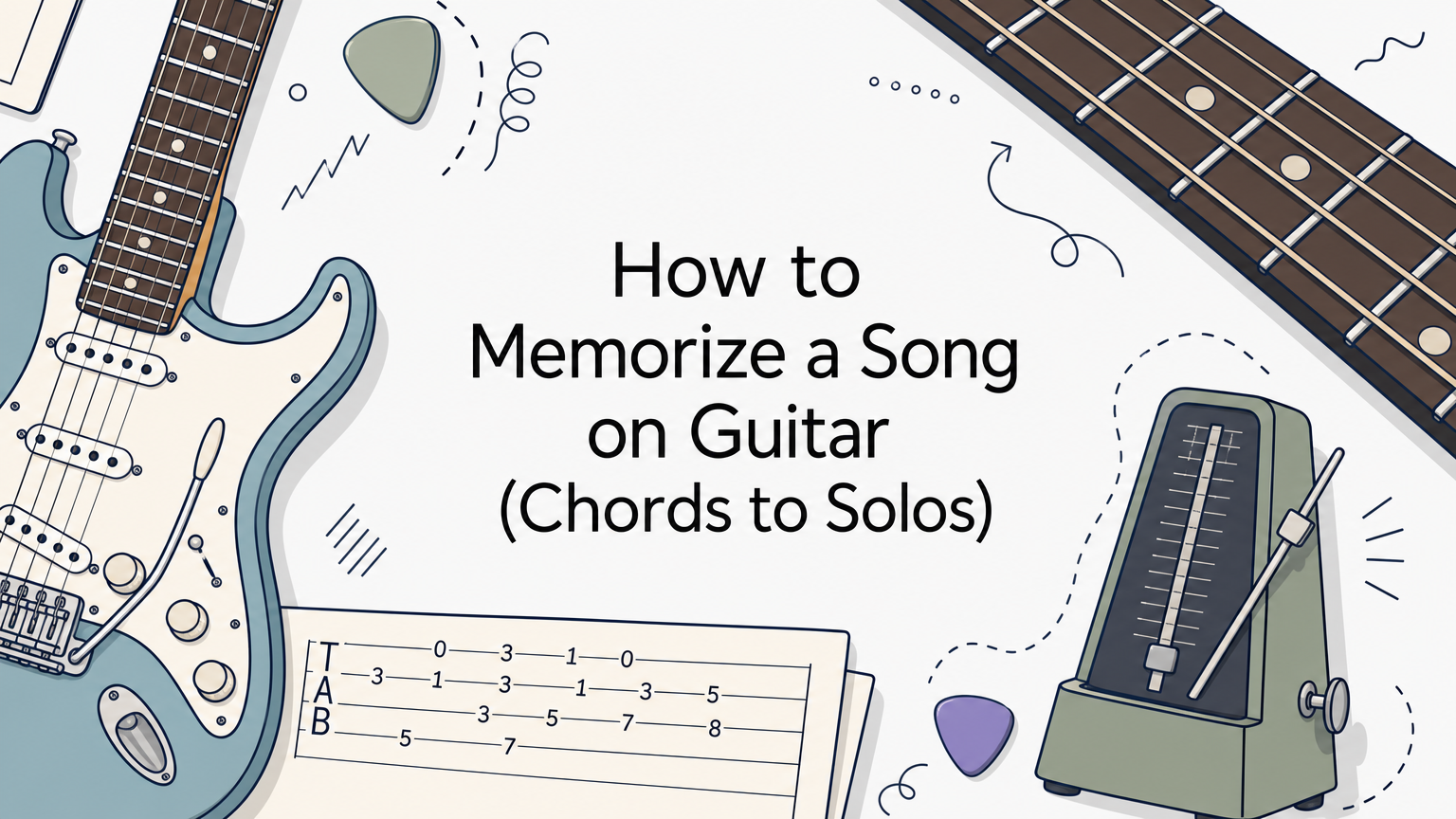 How to Memorize a Song on Guitar (Chords to Solos)