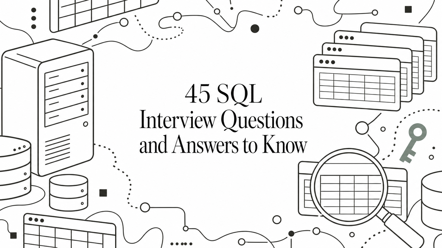 45 SQL Interview Questions and Answers to Know