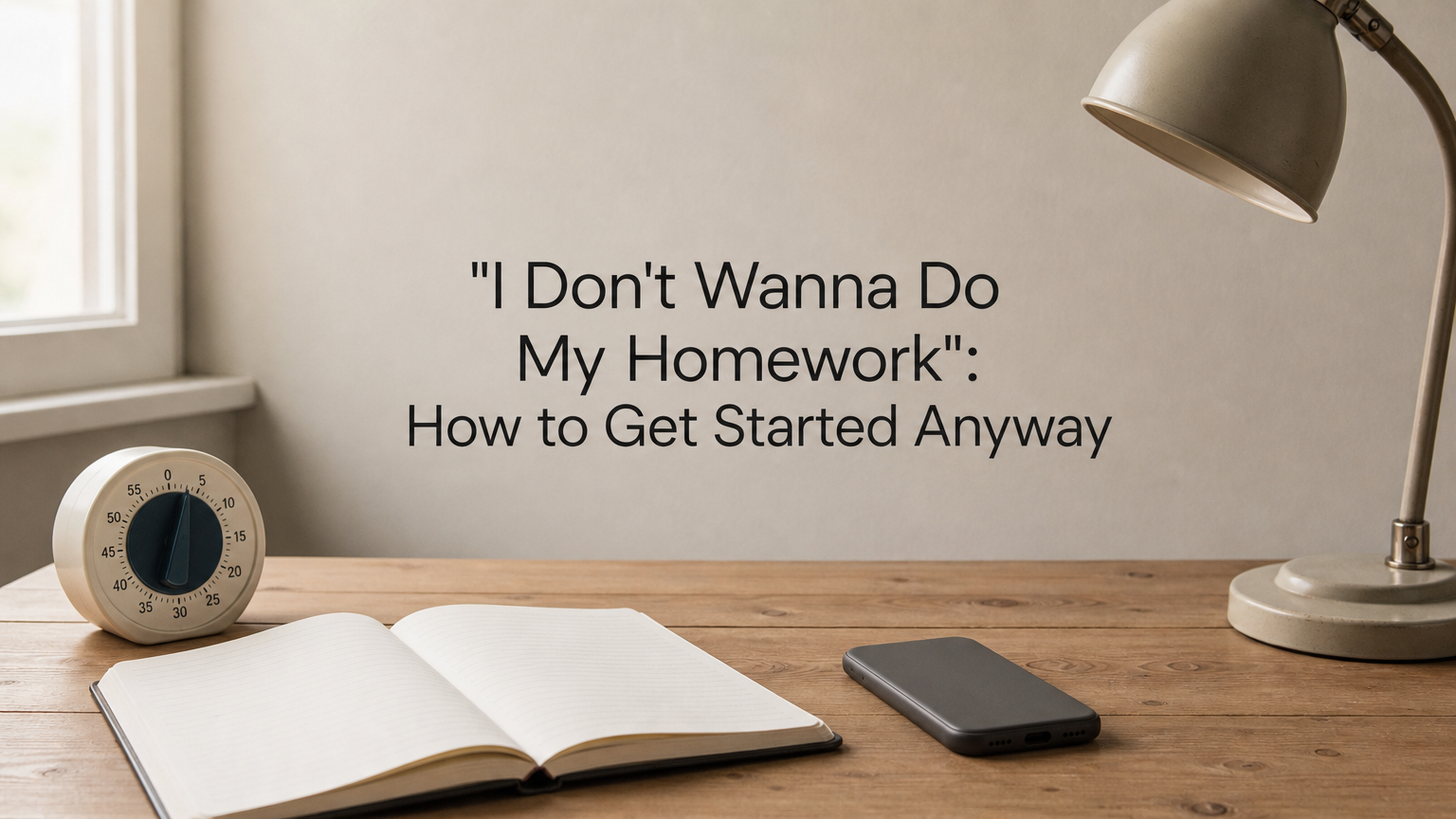 "I Don't Wanna Do My Homework": How to Get Started Anyway