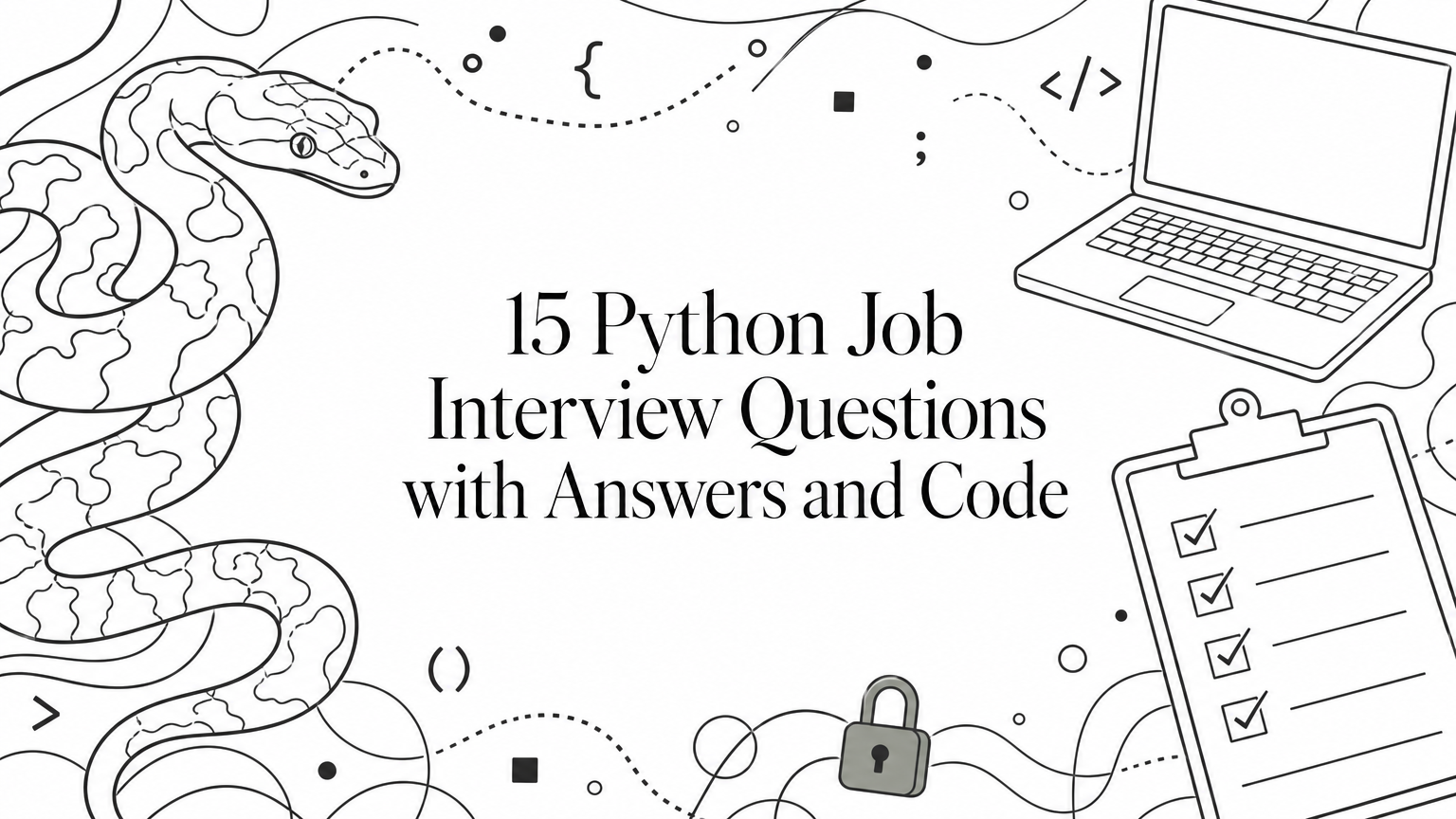 15 Python Job Interview Questions with Answers and Code