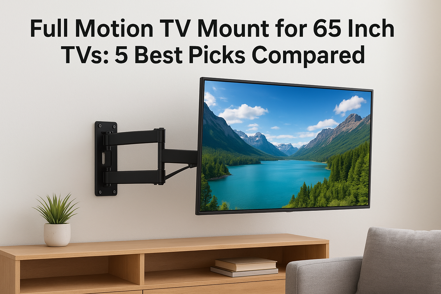 Full Motion TV Mount for 65 Inch TVs: 5 Best Picks Compared