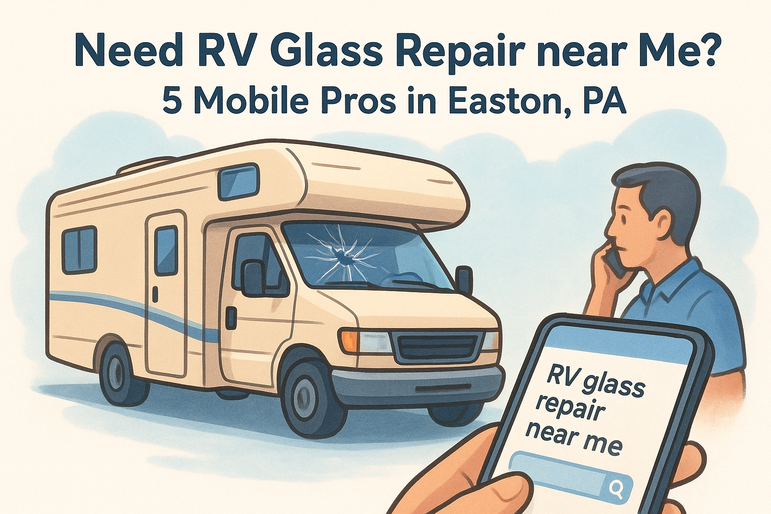 Need RV Glass Repair near Me? 5 Mobile Pros in Easton, PA