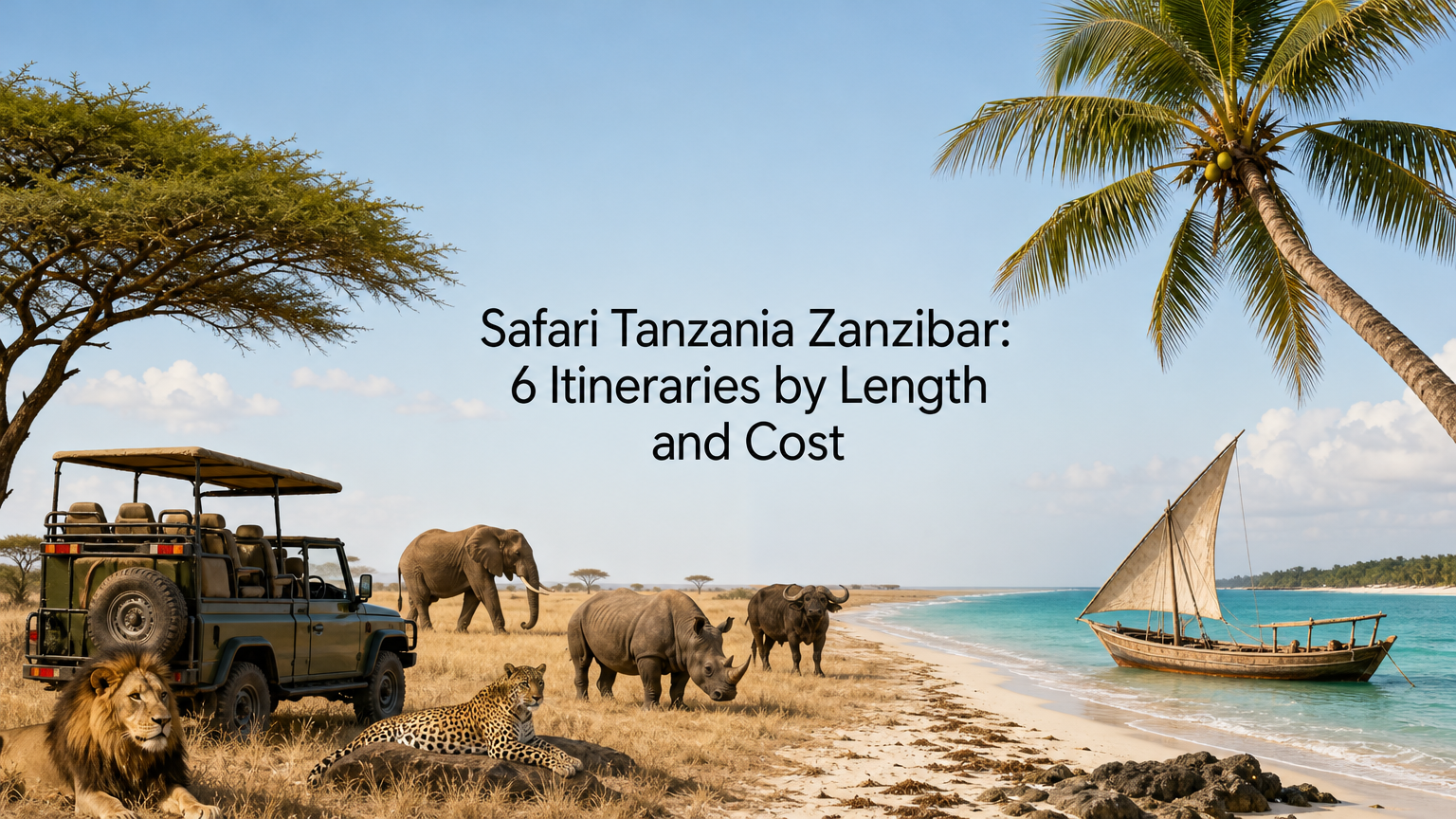 Safari Tanzania Zanzibar: 6 Itineraries by Length and Cost