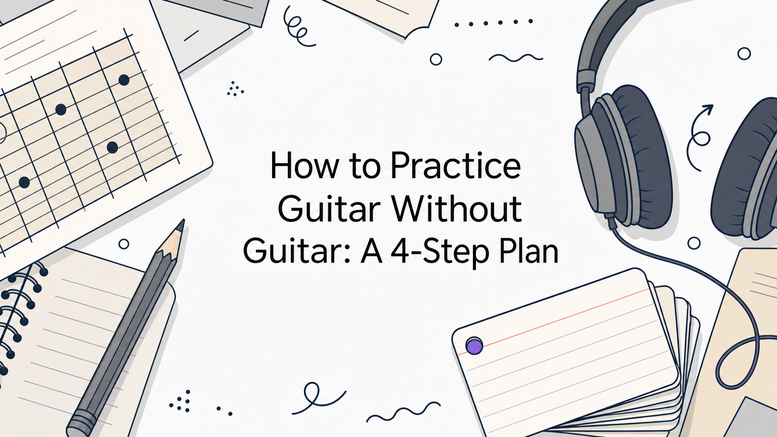 How to Practice Guitar Without Guitar: A 4-Step Plan