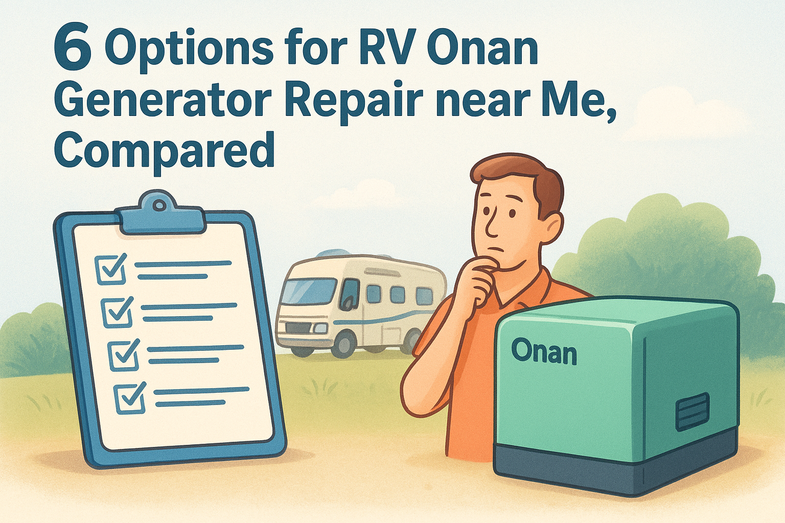 6 Options for RV Onan Generator Repair near Me, Compared