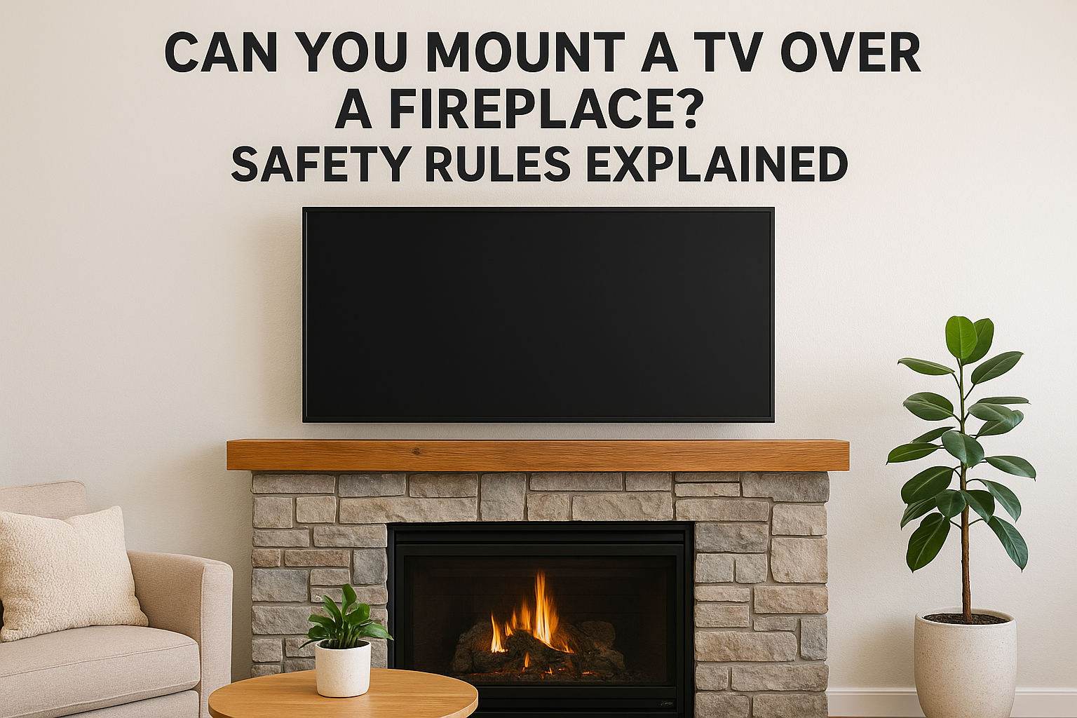 Can You Mount a TV over a Fireplace? Safety Rules Explained