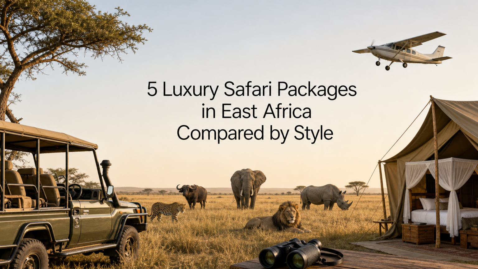 5 Luxury Safari Packages in East Africa Compared by Style