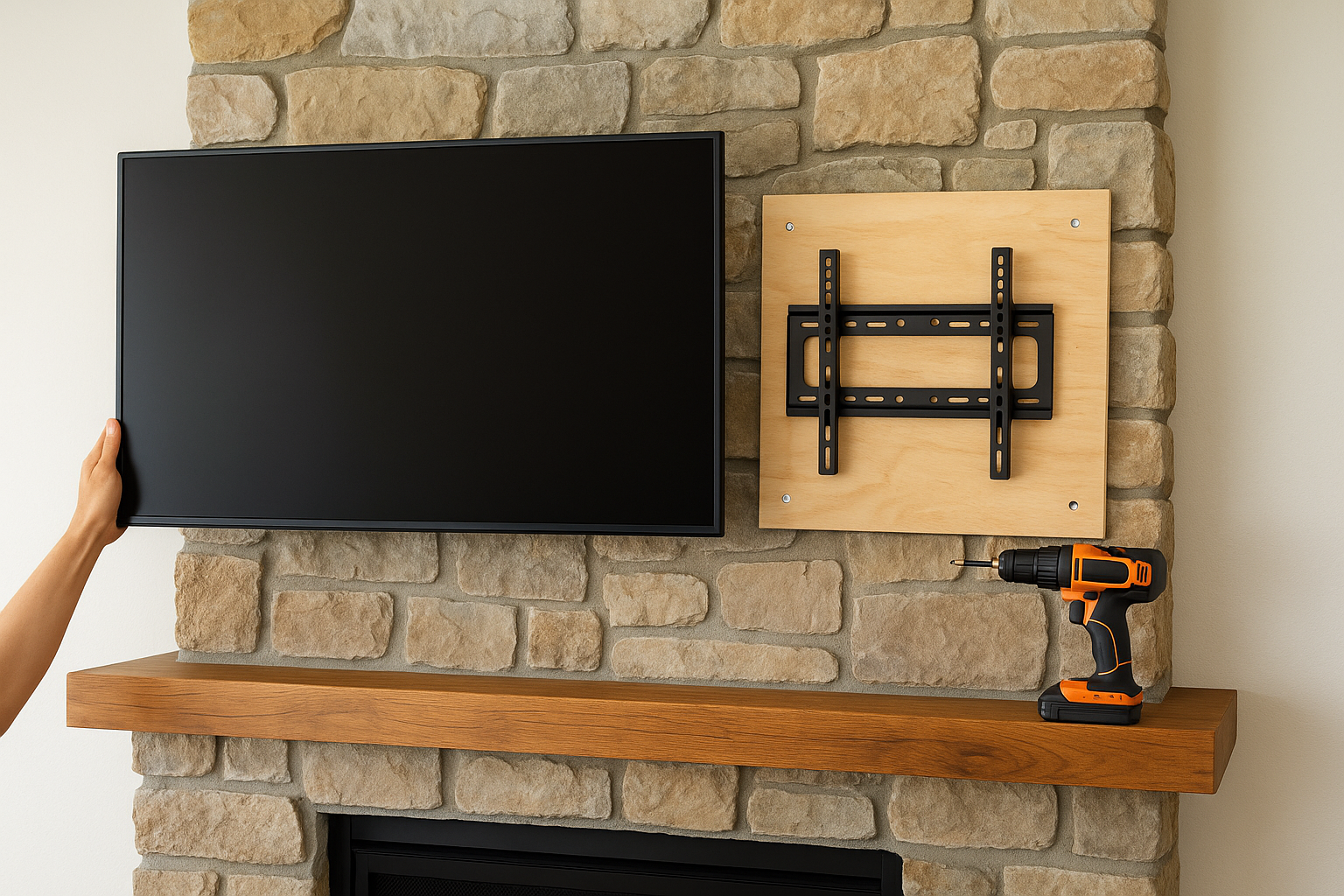Mount TV to Stone Fireplace: Anchors, Tools, and Hidden Wires