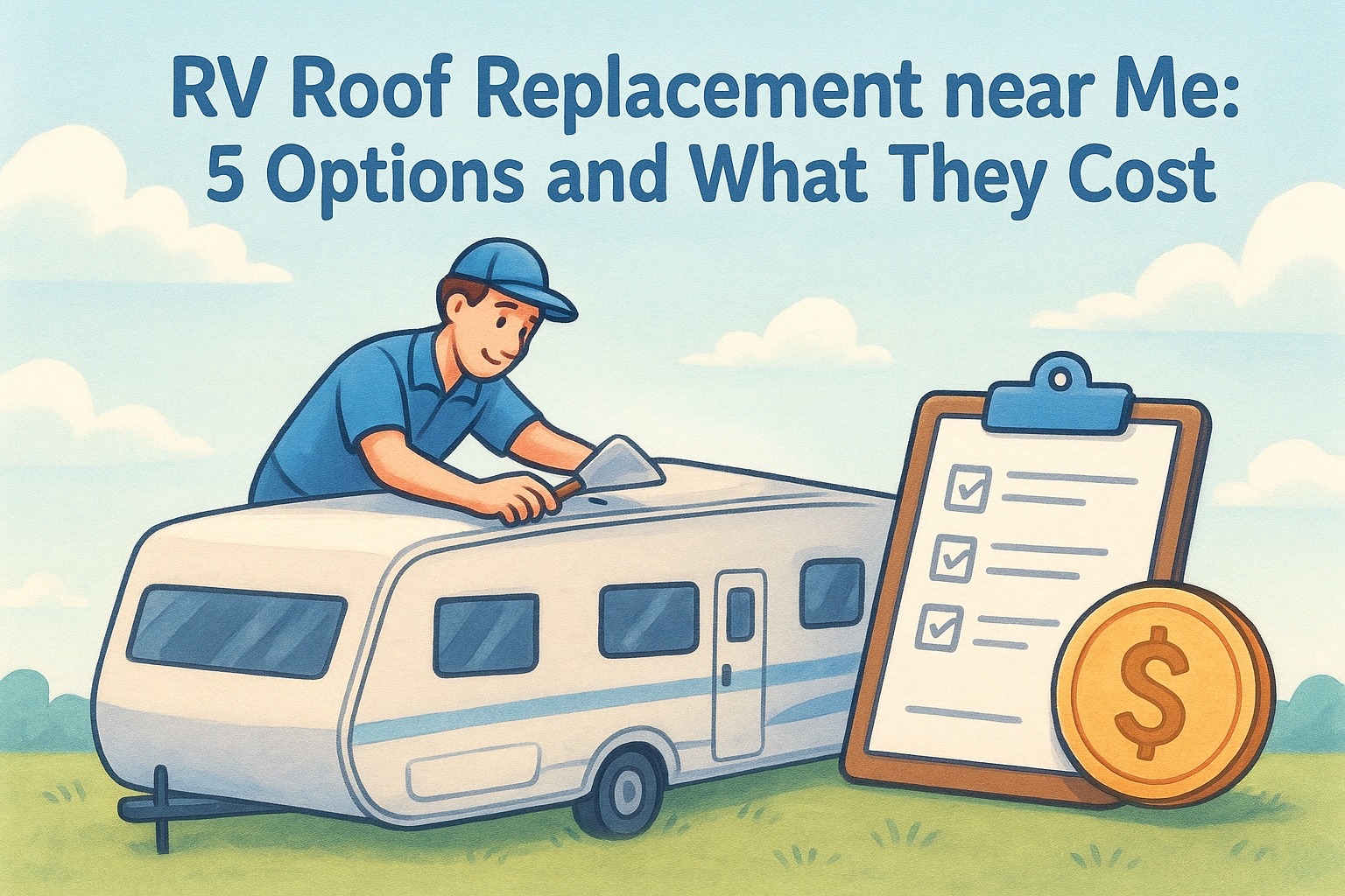 RV Roof Replacement near Me: 5 Options and What They Cost