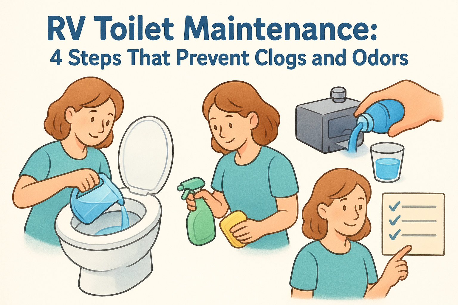 RV Toilet Maintenance: 4 Steps That Prevent Clogs and Odors