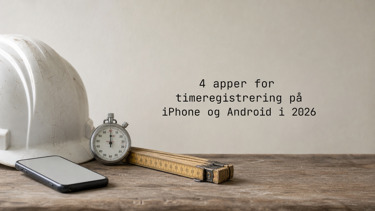 4 apper for timeregistrering på iPhone og Android i 2026