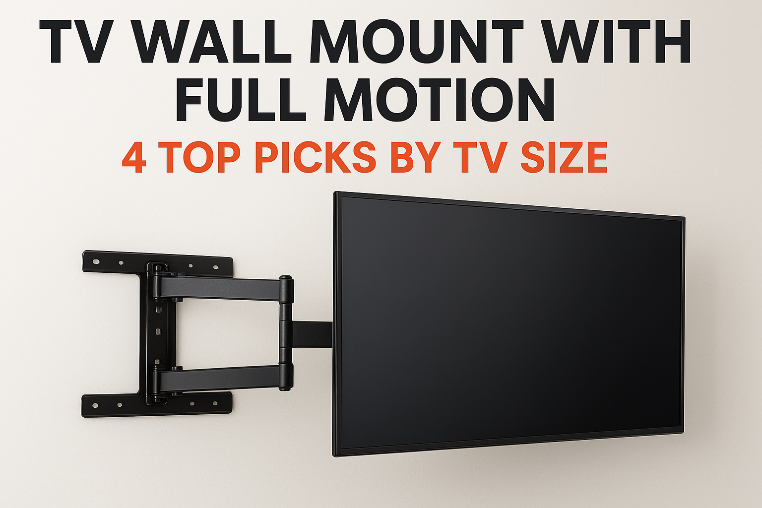 TV Wall Mount with Full Motion: 4 Top Picks by TV Size