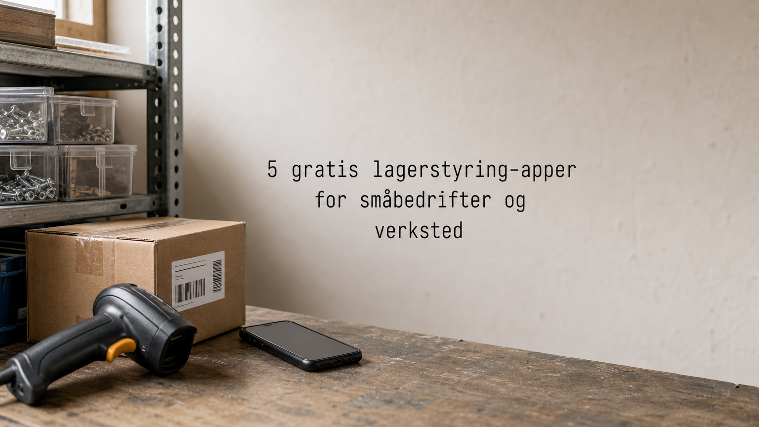 5 gratis lagerstyring-apper for småbedrifter og verksted