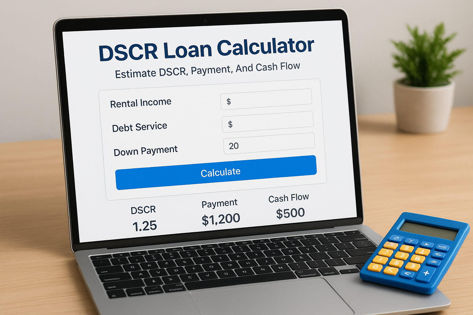 DSCR Loan Calculator: Estimate DSCR, Payment, And Cash Flow