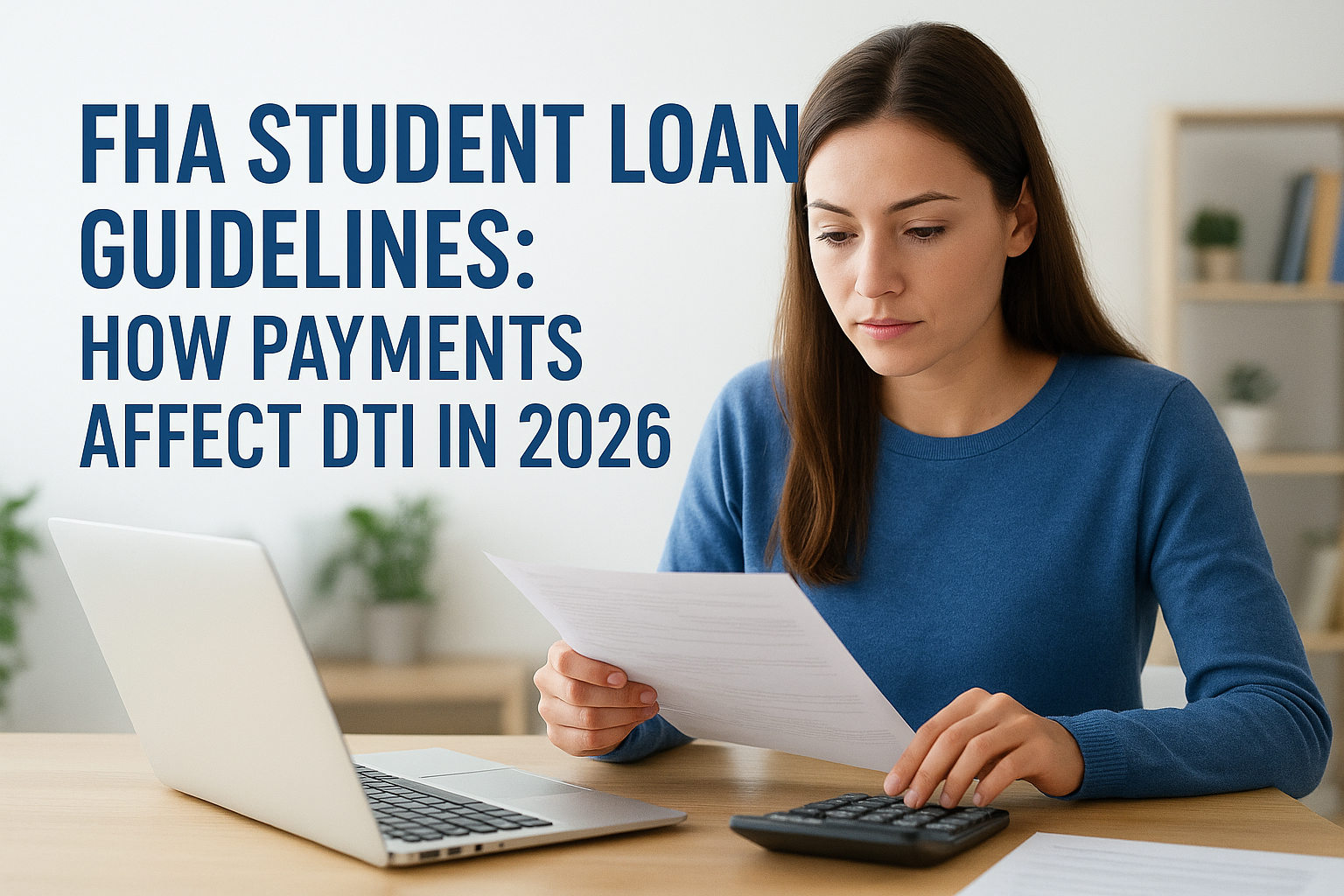 FHA Student Loan Guidelines: How Payments Affect DTI in 2026