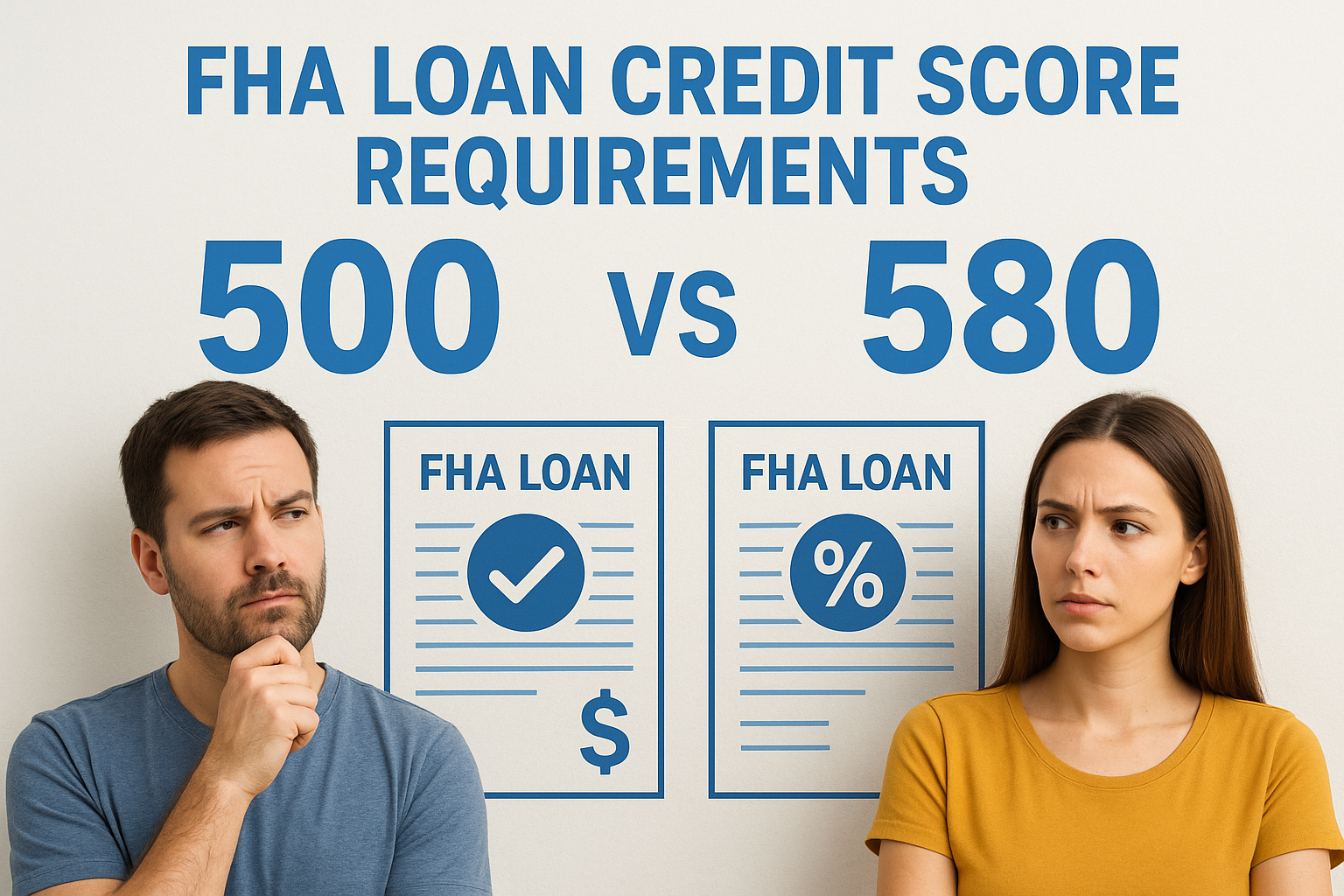 FHA Loan Credit Score Requirements: 500 vs 580 Explained