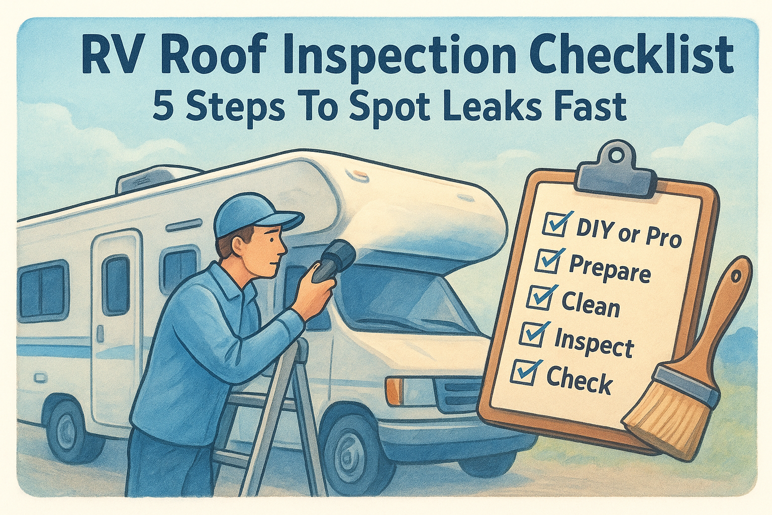RV Roof Inspection Checklist: 5 Steps To Spot Leaks Fast