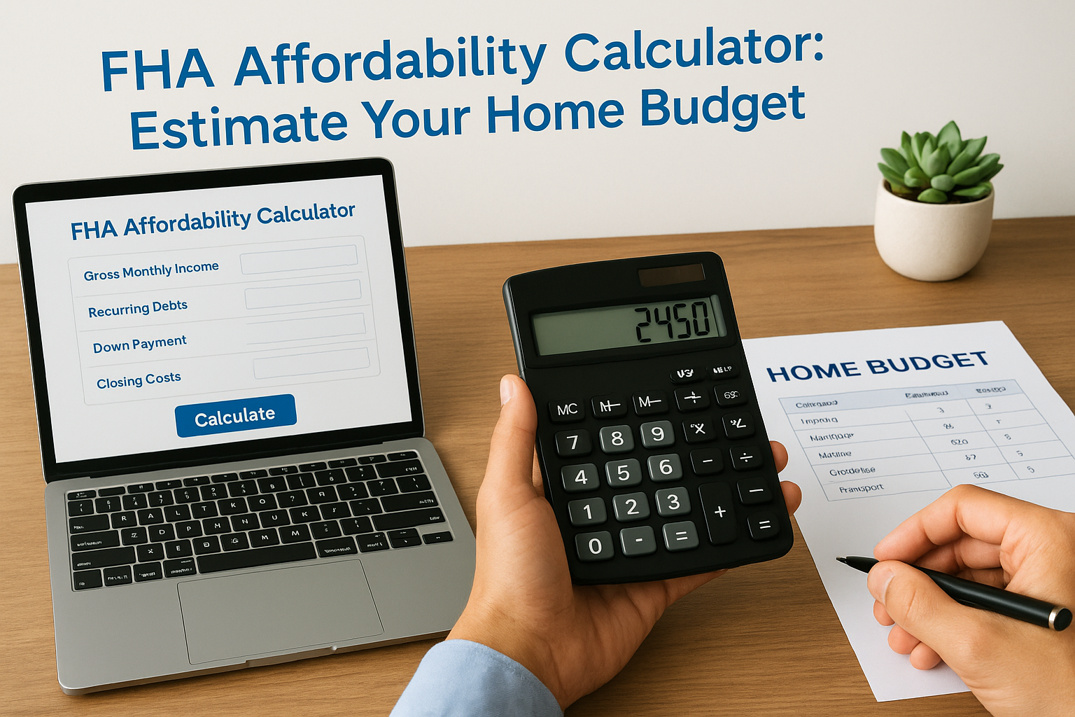 FHA Affordability Calculator: Estimate Your Home Budget