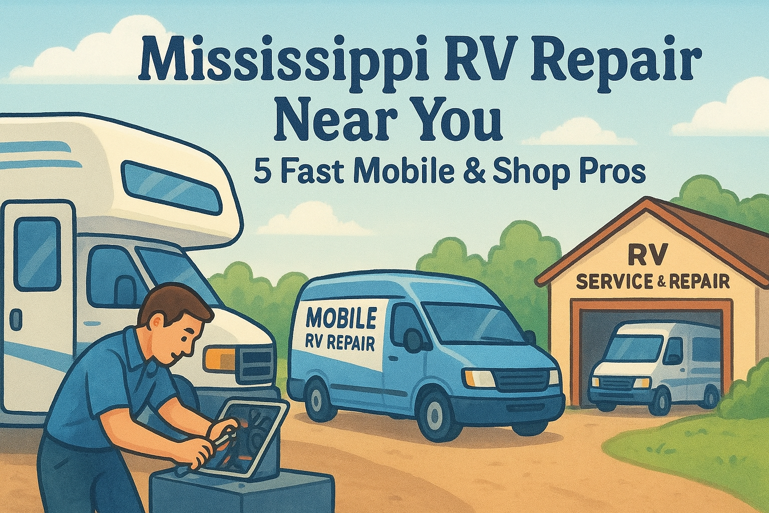 Mississippi RV Repair Near You: 5 Fast Mobile & Shop Pros