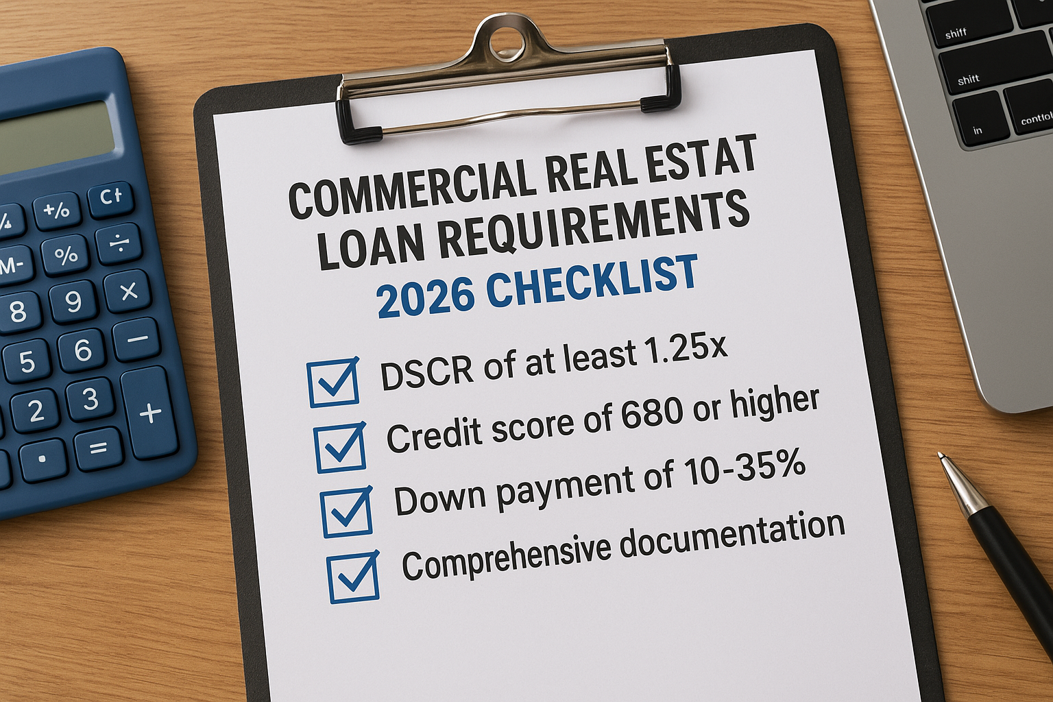 Commercial Real Estate Loan Requirements: 2026 Checklist