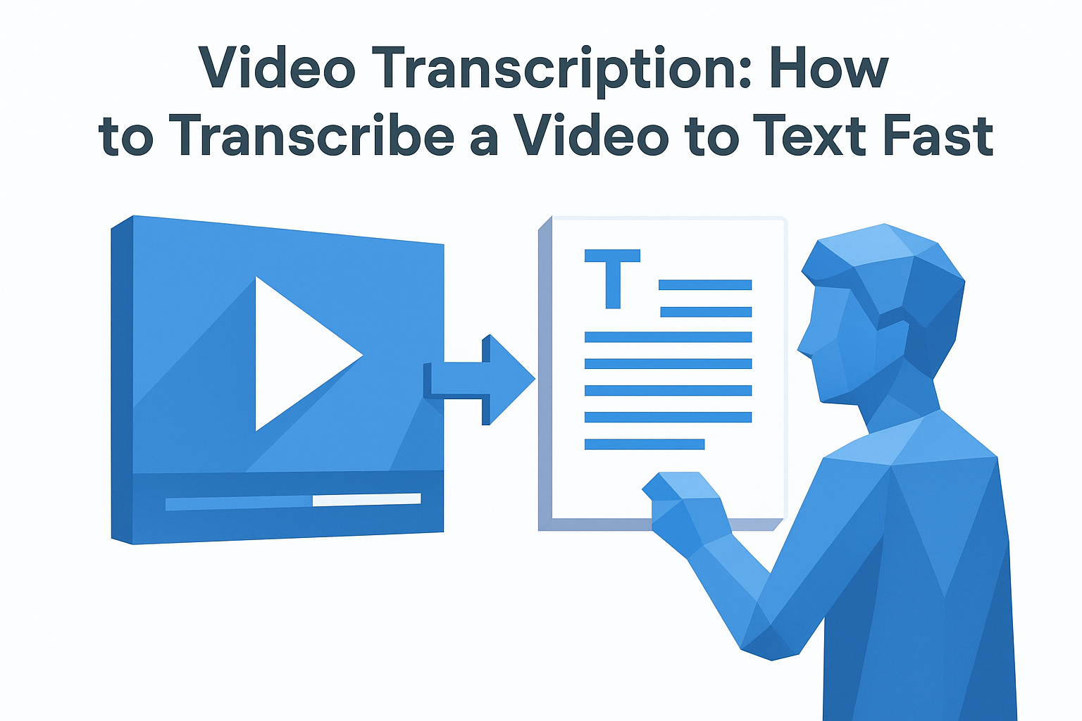 Video Transcription: How to Transcribe a Video to Text Fast