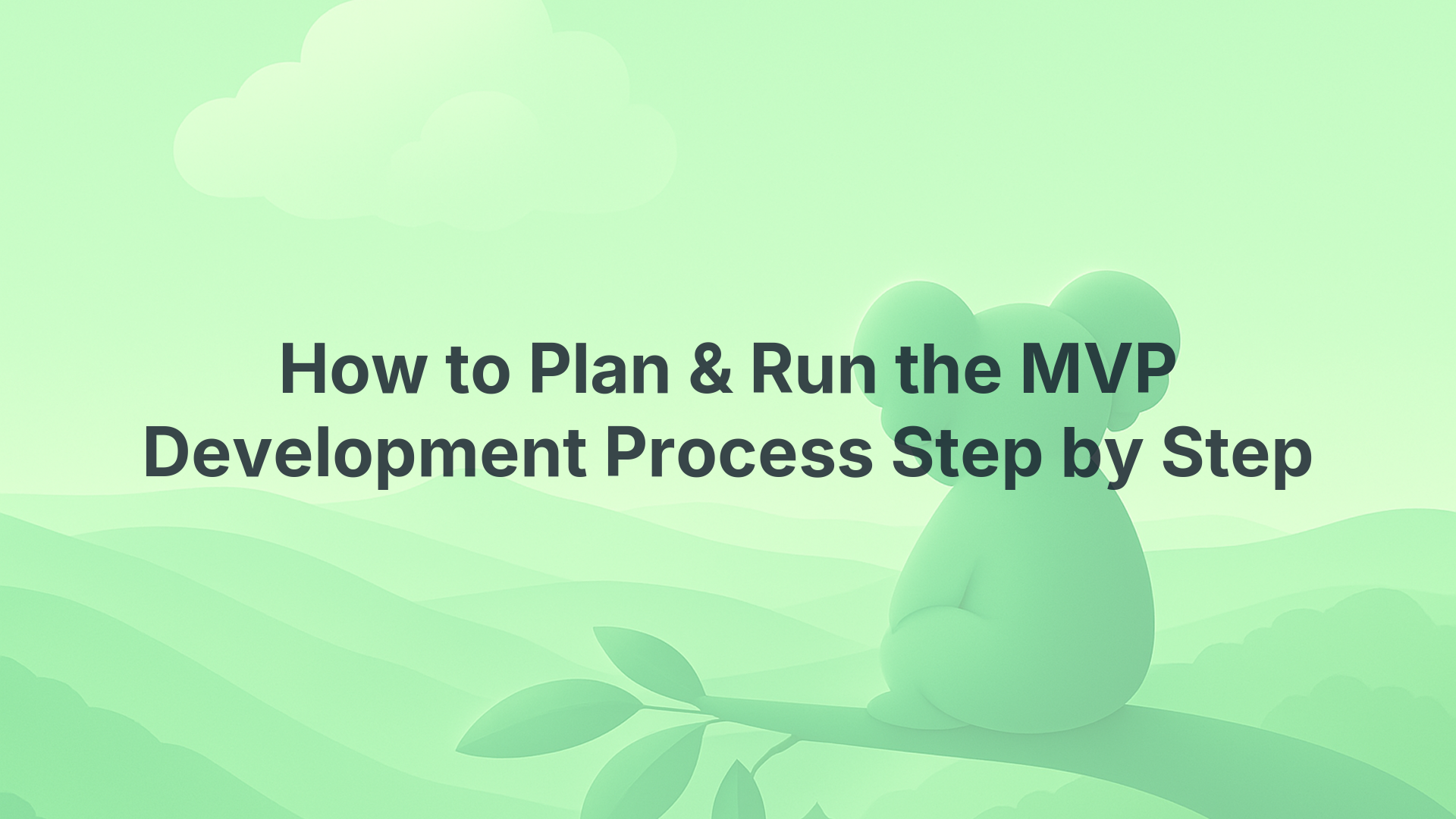 How to Plan & Run the MVP Development Process Step by Step